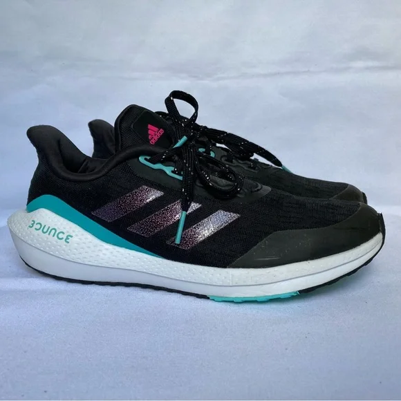 adidas | Shoes | Adidas Eq2 Run J Womens Sneakers Size 5 Core Blackshock  Pink Running Shoes | Poshmark